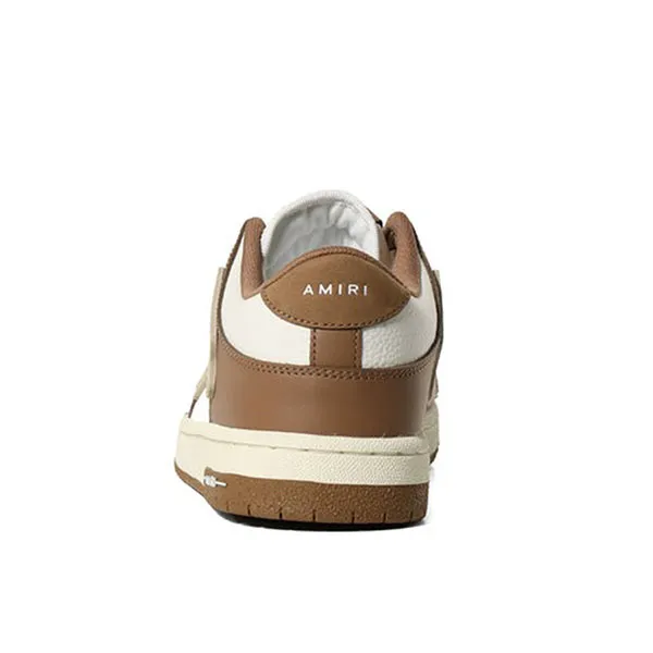 Giày Sneaker Nam Amiri Skel Top Low Brown Leather PF23MFS005 Màu Nâu Trắng Size 42 - Giày - Vua Hàng Hiệu
