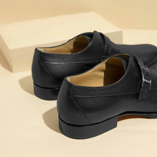 Giày Tây Nam Hermès Norris Derby Evercolor Leather Màu Đen Size 39.5 - Giày - Vua Hàng Hiệu