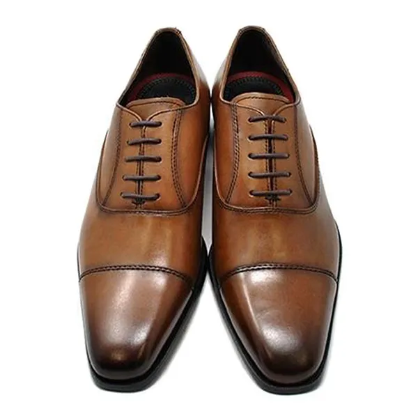 Giày Tây Nam Madras Modello Business Shoes Genuine Leather PR4047 Màu Nâu Sáng Size 40