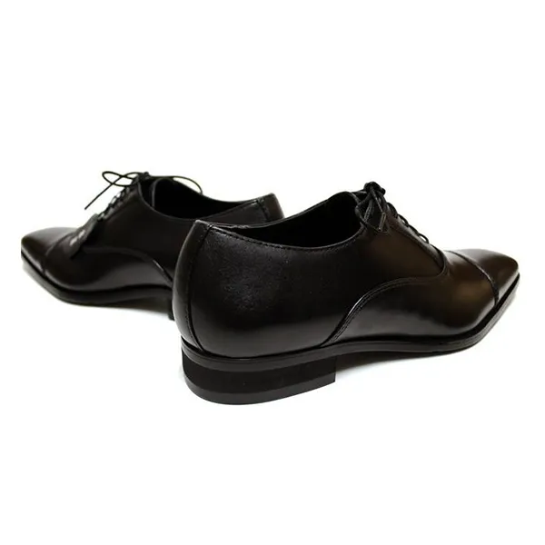 Giày Tây Nam Madras Modello Genuine Leather Laced Shoes DS4047 Màu Đen Size 40
