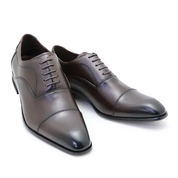 Giày Tây Nam Madras Modello Leather Lace Shoes No1505 Màu Nâu Đậm Size 40