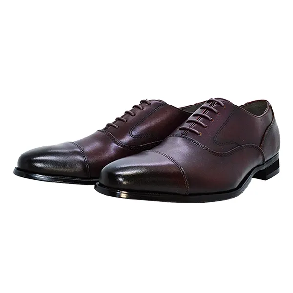 Giày Tây Nam Madras Modello Leather Shoes 4061BUR Màu Đỏ Burgundy Size 40