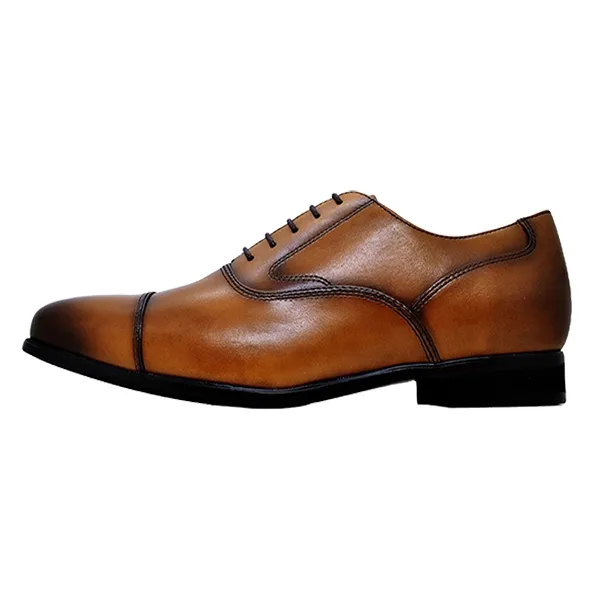 Giày Tây Nam Madras Modello Leather Shoes 4061LBR Màu Nâu Sáng Size 40