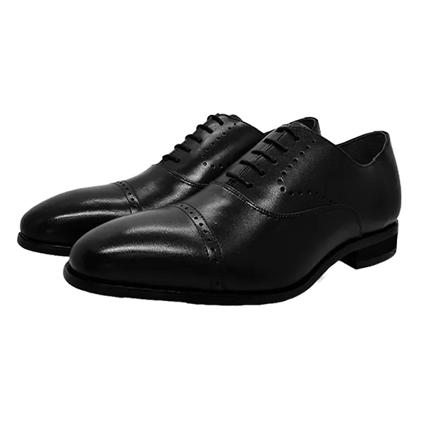 Giày Tây Nam Madras Modello Leather Shoes 4101BLA Màu Đen Size 40