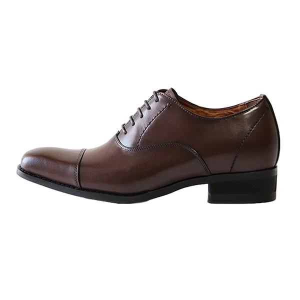 Giày Tây Nam Madras Modello Leather Shoes DM613 Màu Nâu Đậm Size 40