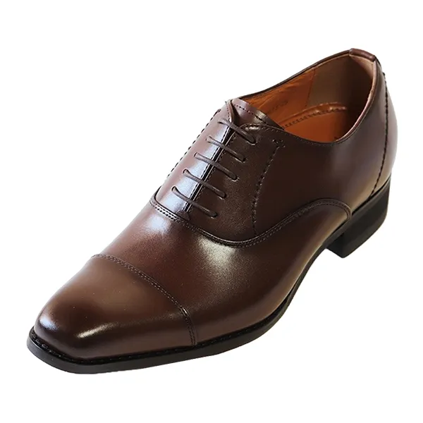 Giày Tây Nam Madras Modello Leather Shoes DM613 Màu Nâu Đậm Size 40