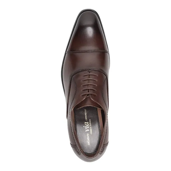 Giày Tây Nam Madras Modello Leather Shoes VC1505 Màu Nâu Đậm Size 40