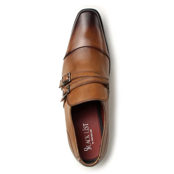 Giày Tây Nam Madras Modello Monk Strap Light Brown BC6006 Màu Nâu Sáng Size 40