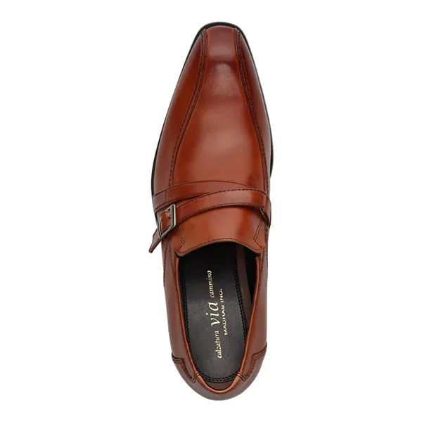 Giày Tây Nam Madras Modello Via Cammino Leather Shoes VC1506 Màu Nâu Sáng Size 41