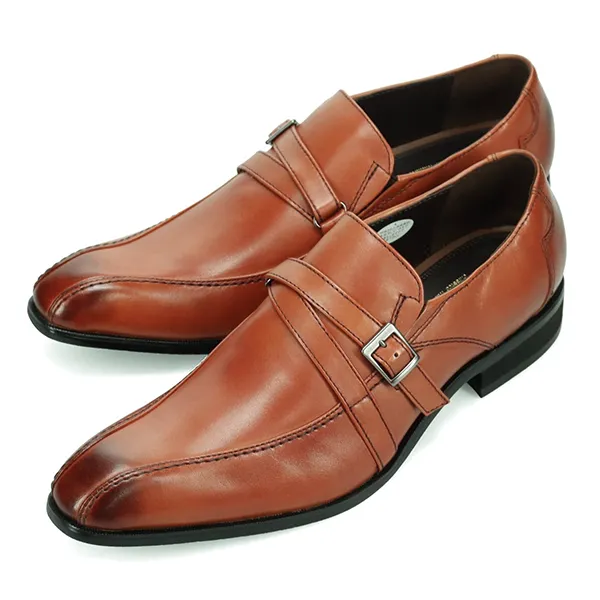 Giày Tây Nam Madras Modello Via Cammino Leather Shoes VC1506 Màu Nâu Sáng Size 41