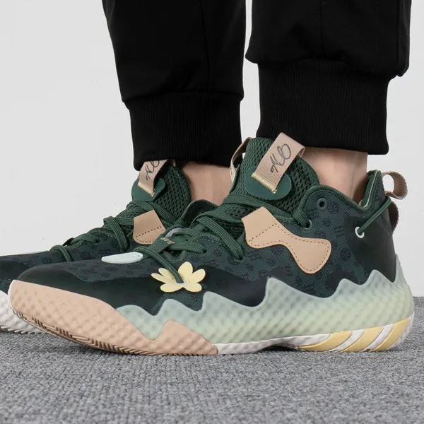 Giày Bóng Rổ Adidas Harden Vol.6 Green Oxide Monogram GW9032 Màu Xanh Rêu