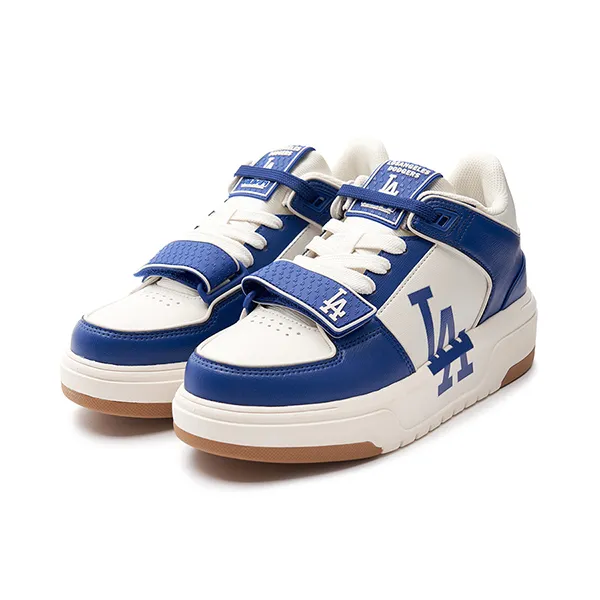 Giày Thể Thao MLB Chunky Liner Mid Saffiano LA Dodgers 3ASXLMF3N-07BLS Màu Xanh Trắng