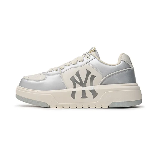 Giày Thể Thao MLB Chunky Liner New York Yankees 3ASXCLH3N-50GRS Màu Trắng Bạc