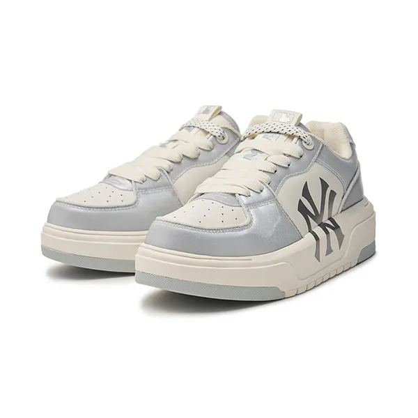 Giày Thể Thao MLB Chunky Liner New York Yankees 3ASXCLH3N-50GRS Màu Trắng Bạc