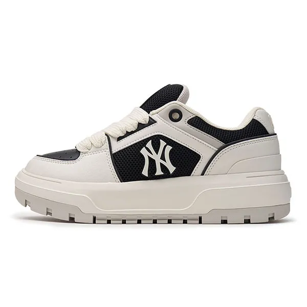 Giày Thể Thao MLB Chunkyliner Wide New York Yankees 3ASXCLW4N-50BKS Màu Đen Trắng Size 230