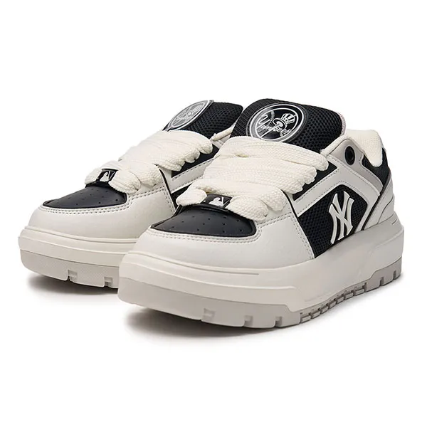 Giày Thể Thao MLB Chunkyliner Wide New York Yankees 3ASXCLW4N-50BKS Màu Đen Trắng Size 230