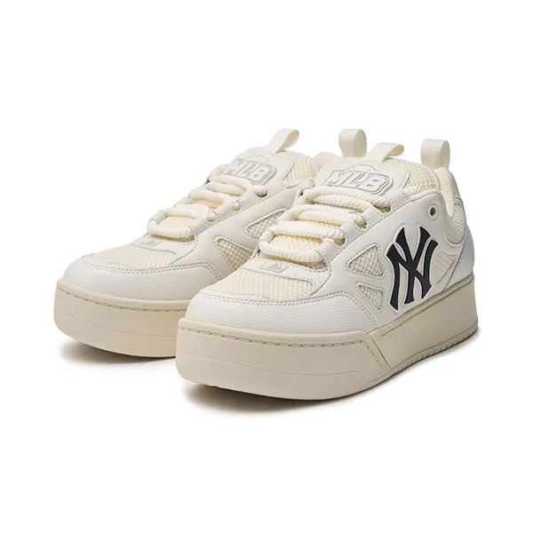 Giày Thể Thao MLB New York Yankees 3ASXCCW4N-50WHS Màu Kem - Giày - Vua Hàng Hiệu
