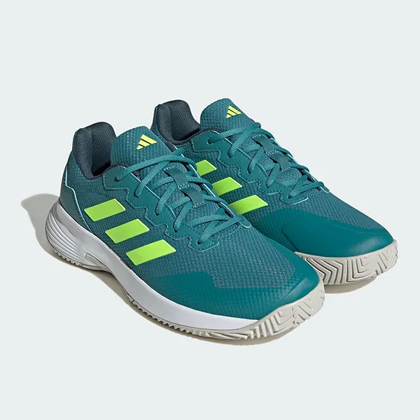 Giày Thể Thao Nam Adidas Gamecourt 2.0 Tennis Shoes IG9566 Màu Xanh Green Size 42.5