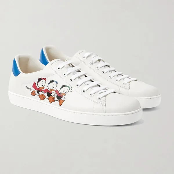Giày Thể Thao Nam Gucci x Disney Donald Duck Ace Màu Trắng Size 41 - Giày - Vua Hàng Hiệu