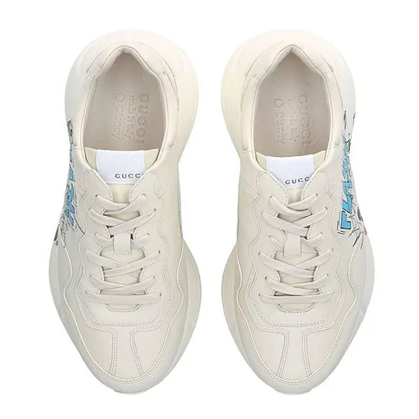 Giày Thể Thao Nam Gucci x Disney Rhyton Donald Duck 646509703F Màu Trắng Kem Size 40.5