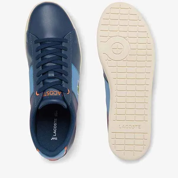 Giày Thể Thao Nam Lacoste Animal Printed Lace-Ups Casual Màu Xanh Size 40