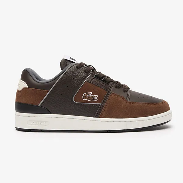 Giày Thể Thao Nam Lacoste Court Cage 2231 Màu Nâu Size 43