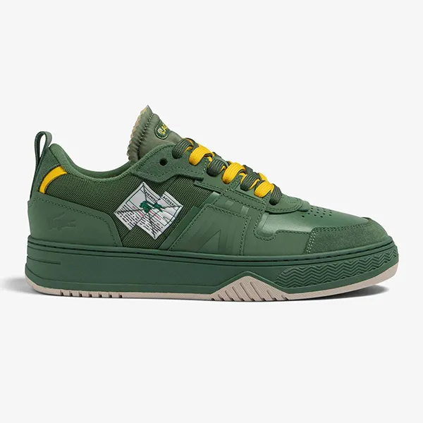Giày Thể Thao Nam Lacoste L001 Crafted Leather Sneakers 45SMA0078 1M8 Màu Xanh Bộ Đội Size 9.5