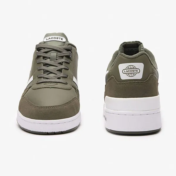 Giày Thể Thao Nam Lacoste T-Clip 2236 Màu Xanh Olive Size 40.5