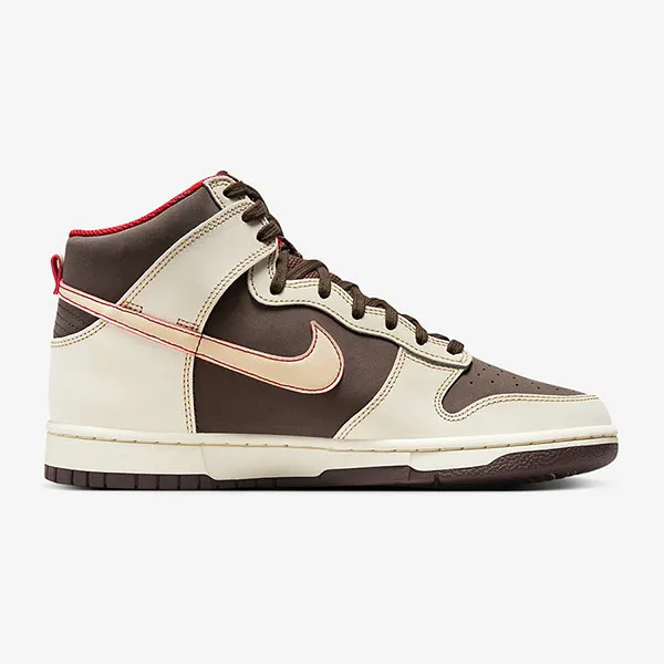 Giày Thể Thao Nam Nike Dunk High Retro SE FB8892-200 Màu Nâu Trắng Size 40.5