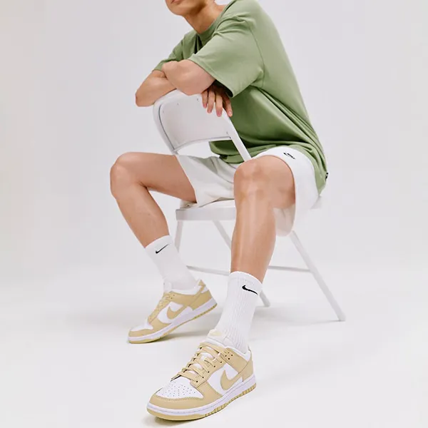 Giày Thể Thao Nike Dunk Low Retro White Team Gold DV0833-100 Màu Vàng Trắng - Giày - Vua Hàng Hiệu