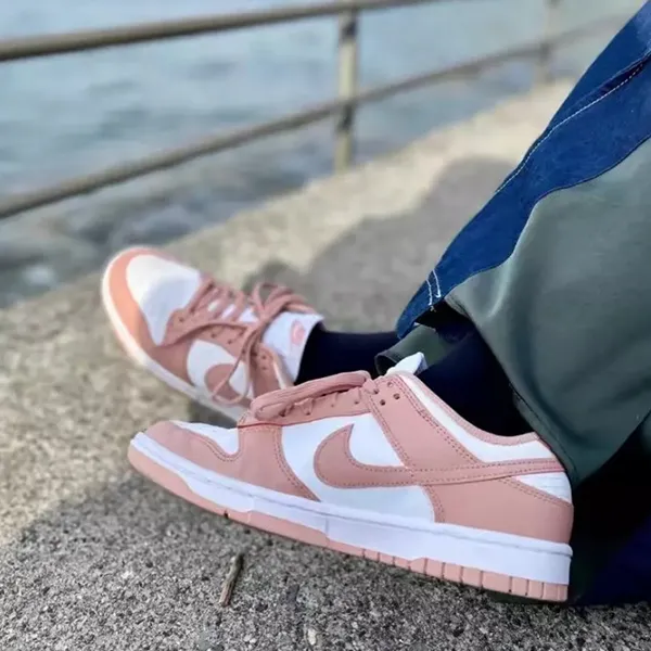 Giày Thể Thao Nike Dunk Low Rose Whisper DD1503-118 Màu Hồng Phối Trắng Size 37.5 - Giày - Vua Hàng Hiệu