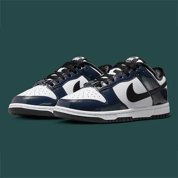 Giày Thể Thao Nike Dunk Low SE Just Do It Iridescent FQ8143-001 Màu Đen Trắng - Giày - Vua Hàng Hiệu