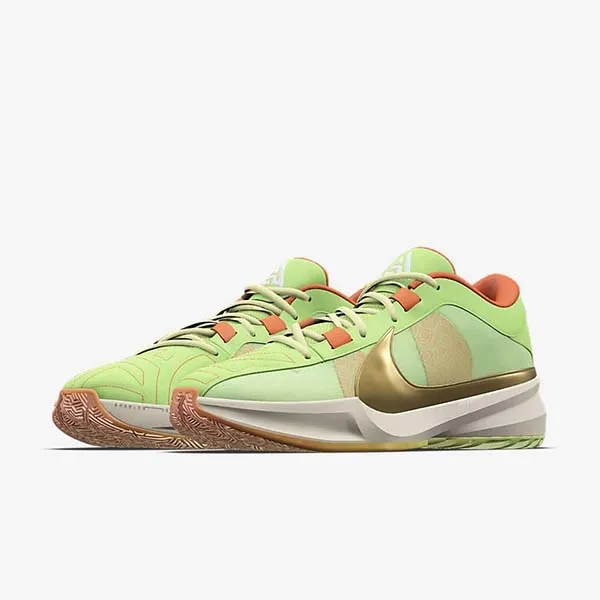 Giày Thể Thao Nike Freak 5 By You Custom Basketball Shoes HF0004-900 Màu Xanh Lá