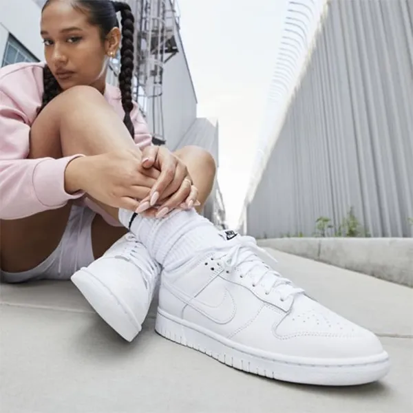 Giày Thể Thao Nike Wmns Dunk Low Triple White DD1503-109 Màu Trắng - Giày - Vua Hàng Hiệu