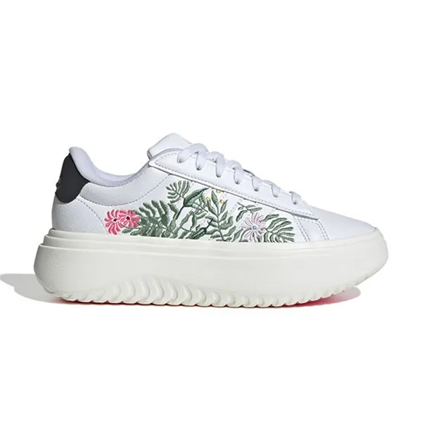 Giày Thể Thao Nữ Adidas Grand Court Platform W Nix16 IE3601 Màu Trắng Họa Tiết Size 37