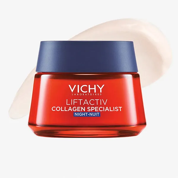 Kem Dưỡng Hỗ Trợ Sáng Da, Mờ Thâm Nám Ban Đêm Vichy Liftactiv Collagen Specialist Night 50ml