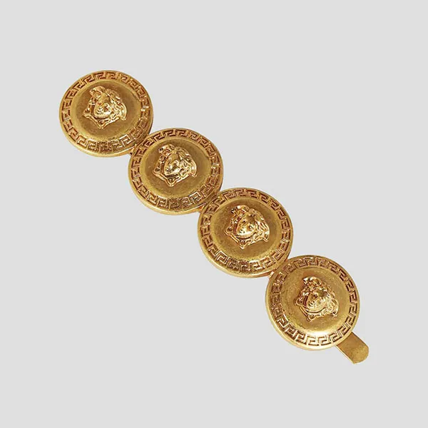 Kẹp Tóc Nữ Versace Medusa Tribute DGVG459 DJMT KOT Màu Vàng