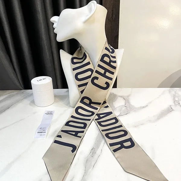 Khăn Nữ Dior Silk Printed Scarf Màu Xanh Navy - Thời trang - Vua Hàng Hiệu