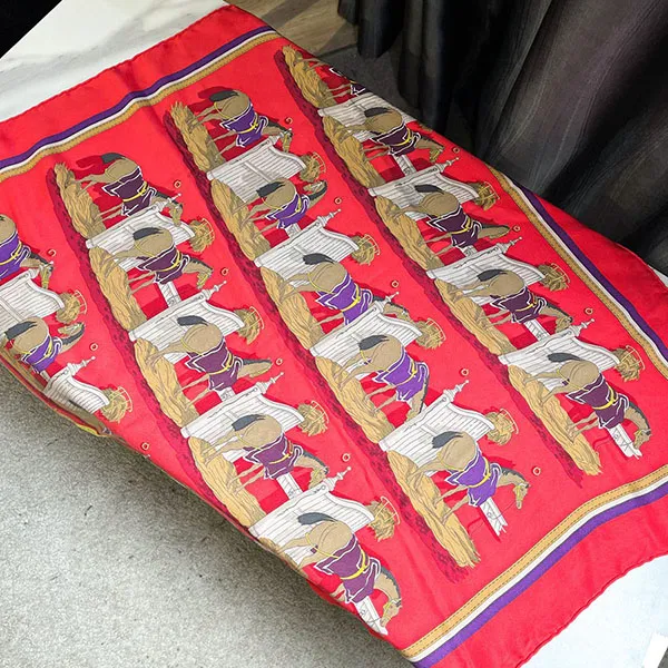 Khăn Nữ Hermès 65 Silk Scarf Màu Đỏ - Thời trang - Vua Hàng Hiệu
