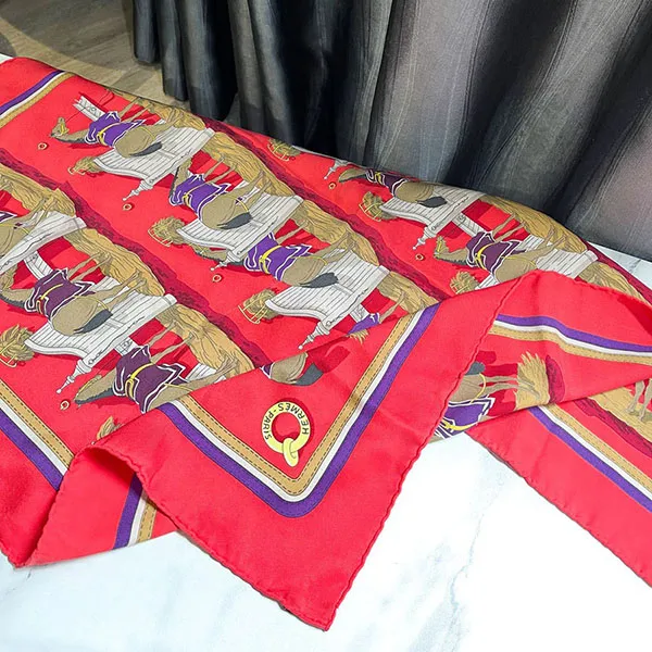 Khăn Nữ Hermès 65 Silk Scarf Màu Đỏ - Thời trang - Vua Hàng Hiệu