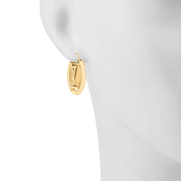 Khuyên Tai Nữ Louis Vuitton LV Louise PM Earrings M00396 Màu Vàng