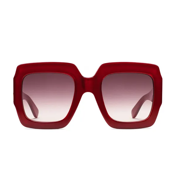 Kính Mát Gucci Square Acetate Sunglasses Red Màu Đỏ - Kính mắt - Vua Hàng Hiệu