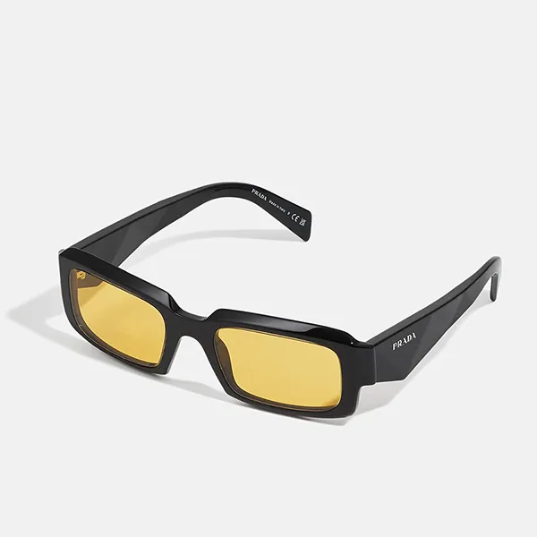 Kính Mát Prada Yellow Lens Sunglasses SPR27Z E16K 70A 54mm Màu Đen/Vàng