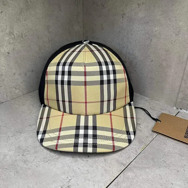 Mũ Burberry Beige Check Cap 8070787 1001 Màu Be Size S - Mũ nón - Vua Hàng Hiệu
