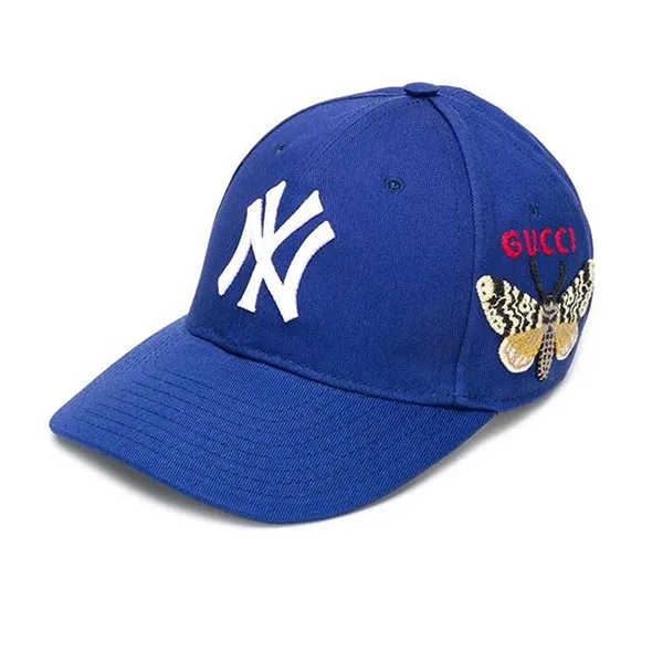 Mũ Gucci Baseball With NY Yankees Patch Cap Màu Xanh Blue - Mũ nón - Vua Hàng Hiệu