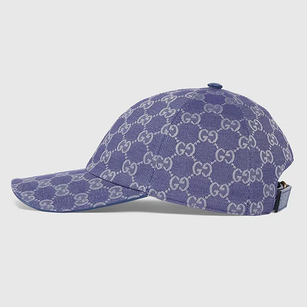 Mũ Gucci GG Canvas Baseball Hat Monogram 748475 4HG62 4468 Màu Xanh Navy - Mũ nón - Vua Hàng Hiệu