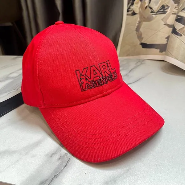 Mũ Karl Lagerfeld Red K Ikonik Baseball Cap Màu Đỏ - Mũ nón - Vua Hàng Hiệu