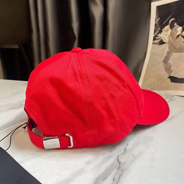 Mũ Karl Lagerfeld Red K Ikonik Baseball Cap Màu Đỏ - Mũ nón - Vua Hàng Hiệu