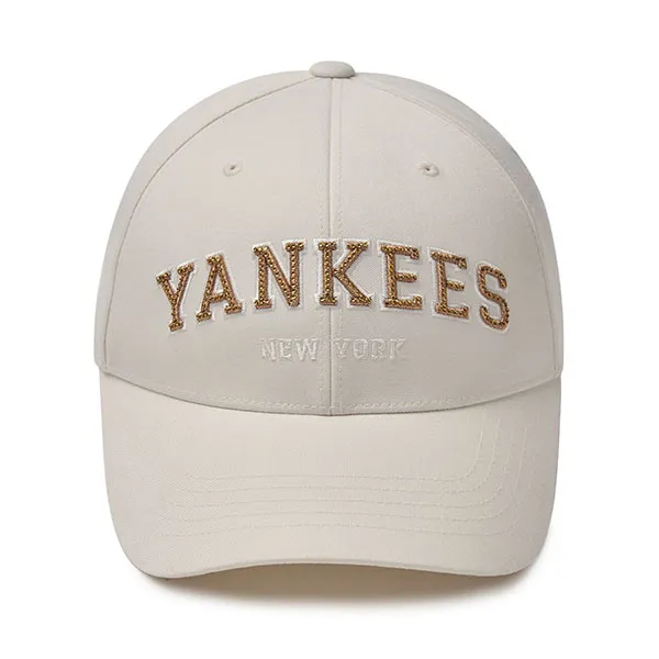 Mũ MLB Bling Bling New York Yankees 3ACPV064N-50CRM Màu Kem