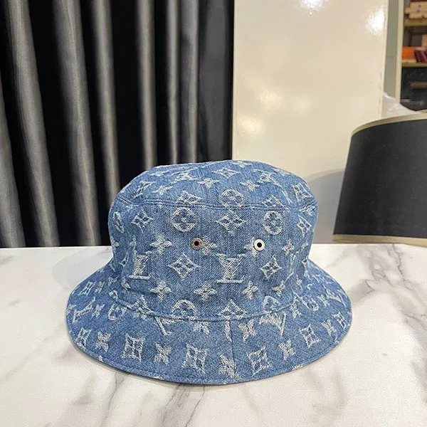 Mũ Nam Louis Vuitton LV Essential Reversible Bucket Hat Monogram Màu Xanh Denim - Mũ nón - Vua Hàng Hiệu